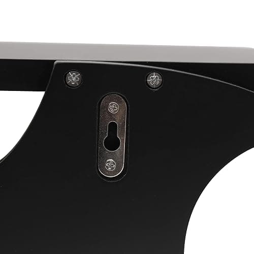 Bat Shelf Floating Shelves for Wall,15.5 inch Wall Shelf with 3 Key Hooks,Black Shelves for Living Room Bedroom Kitchen Gothroom thumbnail 5