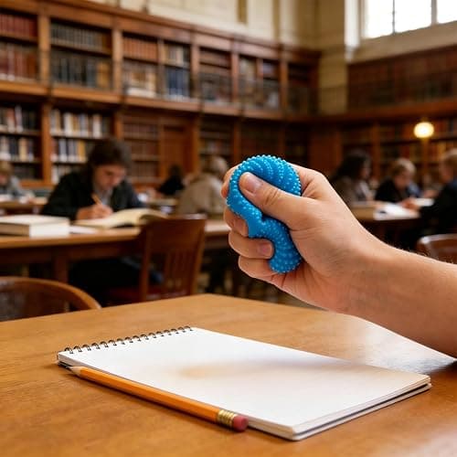 Fuzz Ball Squishy, Stress Balls for Adults Slow Rise Squishies Soft Sensory Squeeze Super Solid Squish Soft Moldable Fidgets Squishy Relief Fidget Sensory for Anxiety Calming (Blue, One Piece) thumbnail 5