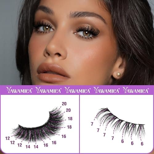 Yawmaica Lash Clusters Kit with Bottom Lashes Wispy Eyelash Extension Kit 200D Volume Eyelash Clusters 12-20mm D Curly Individual Lashes DIY Lash Extension Kit with Lash Bond and Seal Lash Tweezers thumbnail 5