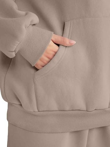 AUTOMET Womens 2 Piece Outfits Lounge Hoodie Sweatsuit Sets Plus Size Fall Fashion Clothes Airport Travel Pants Tracksuits thumbnail 6