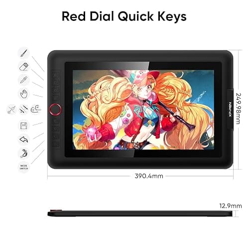 XPPen Drawing Tablet with Screen Full-Laminated Graphics Drawing Monitor Artist13.3 Pro Graphics Tablet with Adjustable Stand and 8 Shortcut Keys (8192 Levels Pen Pressure, 123% sRGB) thumbnail 3