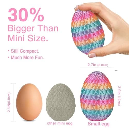 Small Dragon Eggs with Dragon Inside, 3D Printed Surprise Funny Gifts for Kids, Articulated Dragon Fidget Toys for Adults, Executive Desk Toys Office Room Décor (Pastel Rainbow) thumbnail 3