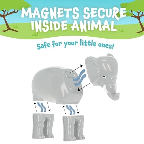 Popular Playthings Magnetic Mix or Match Animals | Magnetic Animals for Toddlers 1-3, for Kids, Animal Toys thumbnail 4