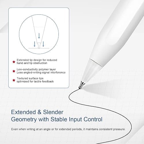Precision Writing & Drawing Tip System [ 6X] for Heavy Use fits for Apple Pencil Pro / 2nd /1st Gen/USB-C — Ultra-Fine 0.7mm Tip for Clear Outlining, Durable iPad Pen Nibs for Long Sessions thumbnail 6
