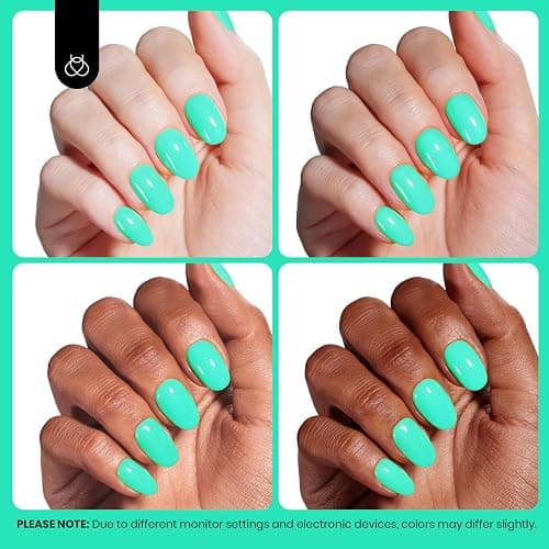 Beetles Green Teal Gel Nail Polish - Hema-Free Turquoise Mint Green Soak Off Gel Polish Island Reverie for DIY Manicure Salon 0.5Oz thumbnail 6