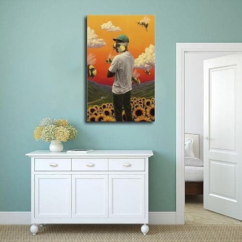 EUNHNXSK Tyler The Creator Poster Flower Boy Album Rapper Music Canvas Poster Wall Art Decor Print Picture Paintings for Living Room Bedroom Decoration Unframe：08x12inch(20x30cm) thumbnail 4