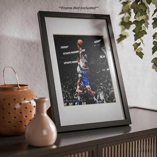 Ikonic Fotohaus Anthony Edwards Monster Dunk Signed Photo Autograph Print Wall Art Home Decor, 8 x 10 Inch, White thumbnail 7