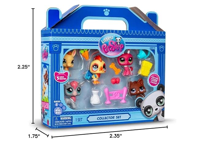 Littlest Pet Shop Farm Besties Collector Set - Gen 7 Bobble Head Pets #56-60, Imagination Toy for Kids 4+ thumbnail 3