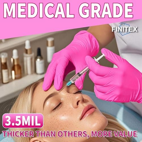 FINITEX Nitrile Disposable Latex-Free Gloves - 3.5mil 100PCS Powder-Free Latex Free Cleaning Medical Exam Food Gloves thumbnail 4