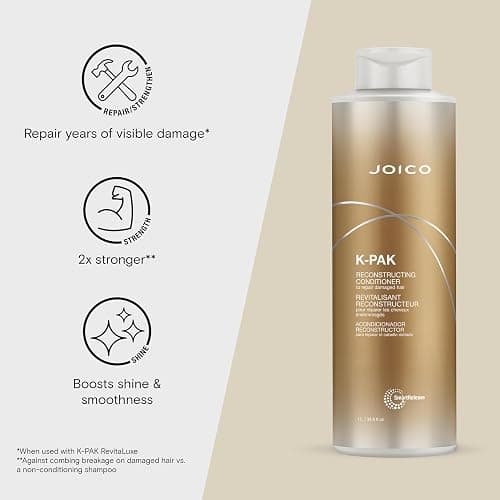 Joico K-PAK Daily Reconstructing Conditioner | For Damaged Hair | Restore Shine | Smooth & Detangle | Eliminate Static | With Keratin & Guajava Fruit Extract thumbnail 3
