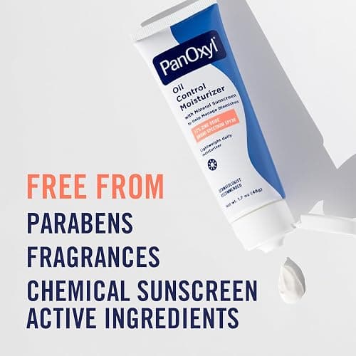 PanOxyl AM Oil Control Moisturizer, NEW Sheer Formula, Absorbs Excess Oil and Reduces Shine, with Mineral Sunscreen for Acne Prone and Oily Skin - SPF 30-1.7 oz thumbnail 6