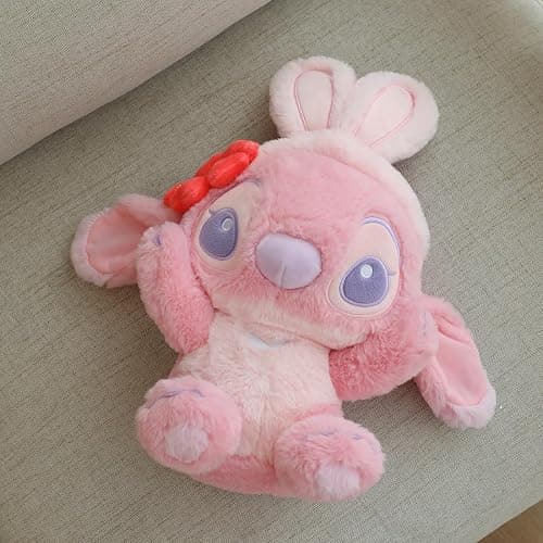 MINISO 11'' Lilo & Stitch Collection Costume Changing Bunny Plush Toy (Angel) Stuffed Animals for Valentine's Day, Mini Stuffed Animal Enthusiasts thumbnail 2