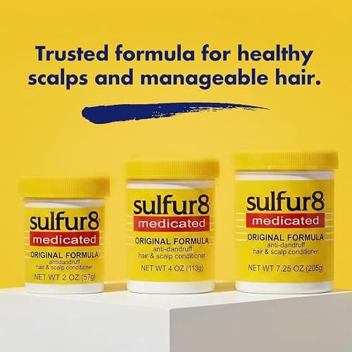 SULFUR8 Medicated Anti-Dandruff Hair & Scalp Conditioner 2 oz – Helps Control Dandruff, Soothes Itchy Scalp & Moisturizes Hair with Refreshing Clean Fragrance, For All Hair Types thumbnail 7