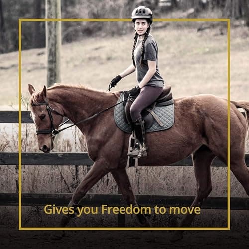 Kavallerie 3D Air-Mesh Half Pad, Impact Protection & Therapeutic Gel Padding English Saddle for Maximum Support and Stability, Best for Horses Under Saddle, Dressage, Jumping & Training thumbnail 2