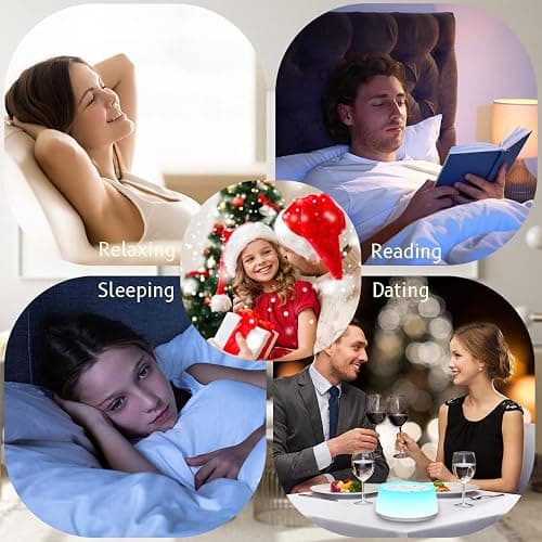 ColorsNoise Sound Machine and White Noise Machine with 30 Soothing Sounds with 12 Colors Baby Night Light with Memory Function (T-White) thumbnail 7