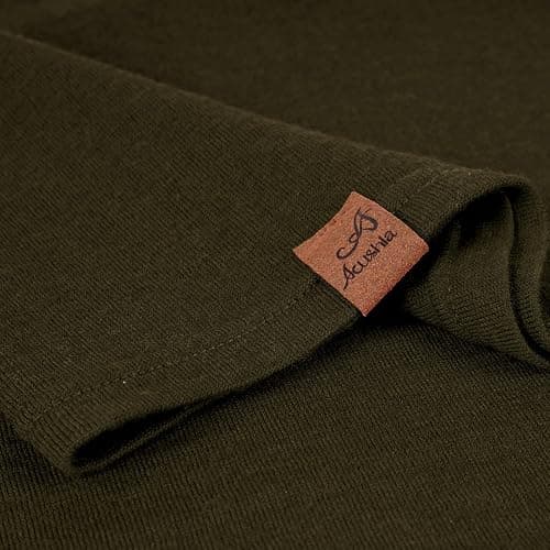 ACUSHLA 100% Merino Wool Neck Gaiter for Men & Women Ski Face Mask Winter Scarf Neck Warmer All Weather, Midweight Maple Leaf thumbnail 6
