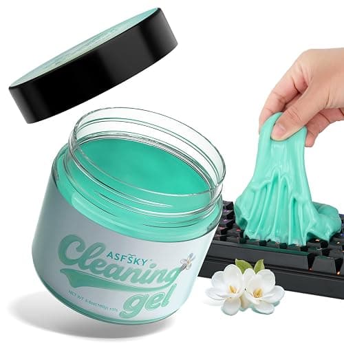 ASFSKY Tastatur Reinigungsgel Auto Reinigungsgel für den Innenraum Auto Schleim Reiniger Auto Zubehör Innenraum Cleaning Gel Universeller für Laptop, Drucker, Kameras (Delikates Grün) - Image 1