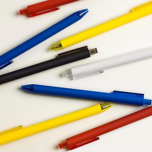 CRYLLIS Pens Bulk, 50Pack Ballpoint Pens for Black Ink Pens,Smooth Writing,No Smear Pens,Office Supplies, Back to School Gifts,Gifts for School Teacher & Mother's Day,1.0mm(White) thumbnail 8