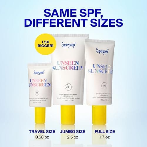 Unseen Sunscreen - SPF 50 - Clear & Invisible Face Sunscreen + Broad Spectrum + Makeup-Gripping Primer thumbnail 8