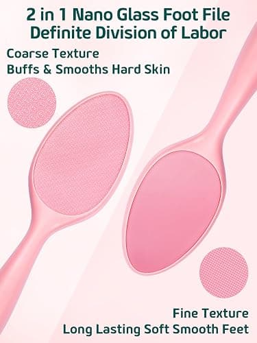 Sunivaca 2-Sided Glass Foot File Callus Remover (Pink) thumbnail 2