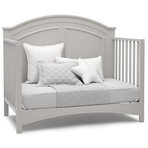 Delta Children Perry 6-in-1 Convertible Crib - Greenguard Gold Certified, Moonstruck Grey thumbnail 11