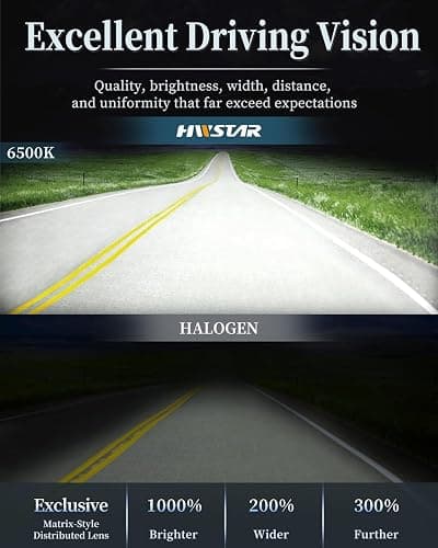 HWSTAR Pair 180W 1000% Bright H6054 5x7 7x6 Led Headlights Compatible with Jeep Cherokee XJ Wrangler YJ DOT Anti-glare DRL Turn Signal Hi/Low Sealed Beam Ford Chevy GMC Toyota Nissan Dodge etc Black thumbnail 3