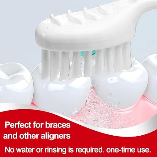 Malisseladi Mini Disposable Toothbrushes with Toothpaste and Toothpick, Tongue Cleaners, Reduce Bad Breath, Tongue Scraper, Prepasted Toothbrush, Pick for Work or Travel (Mint, 20pcs) thumbnail 4