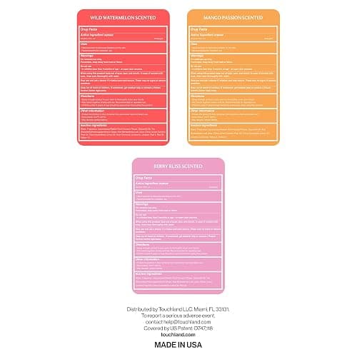 Touchland Power Mist Hydrating Hand Sanitizer Spray, FRUITY Trio Set (Wild Watermelon, Berry Bliss, Mango Passion), 1 FL. OZ. Travel Size (Set of 3) thumbnail 8