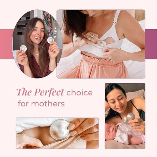 Silverette® The Original Silver Nursing Cups, Nipple Covers for Breastfeeding Essentials, Pure 925 Silver Nipple Shields thumbnail 6