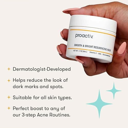 Proactiv Smooth & Bright Resurfacing Vitamin C Face Mask - Targets post dark marks, hyperpigmentation, rough texture. Formulated for mark-prone skin. thumbnail 3