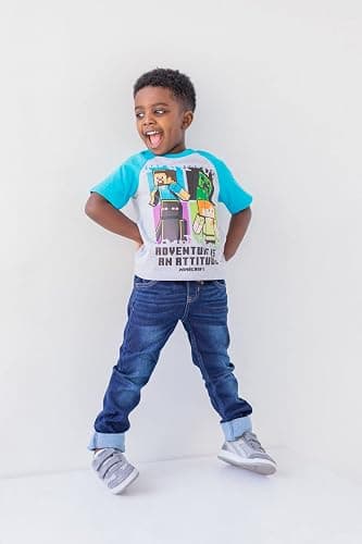 Minecraft Boys' 3-Pack T-Shirts Little Kid to Big Kid thumbnail 2