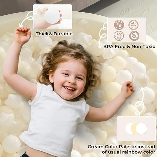 TRENDPLAY Star Ball Pit Balls for Toddlers -50 100 200 Count Star Balls Different Shapes, Non-Toxic Plastic Balls for Safe Play, Boys Girls Festival Party Decoration thumbnail 6