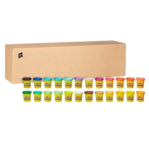 Play-Doh Modeling Compound 24-Pack Case of Colors, Non-Toxic, 3 Oz Cans of Assort. Colors, Back to School Classroom Supplies, Preschool Toys, Ages 2+ (Amazon Exclusive) thumbnail 11