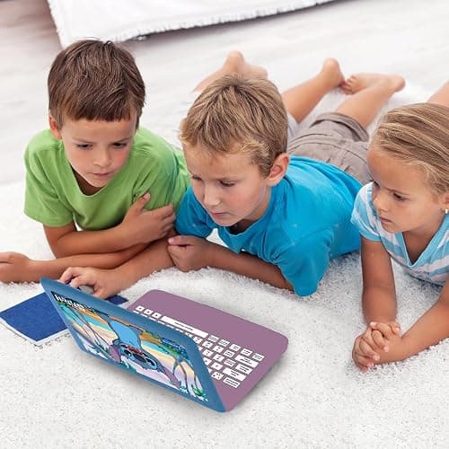 LEXIBOOK, Disney Stitch, Bilingual Bulgarian/English educational computer, Toy for children with 124 language, writing, maths, logic, music activities and games, Blue, JC598Di20 thumbnail 7