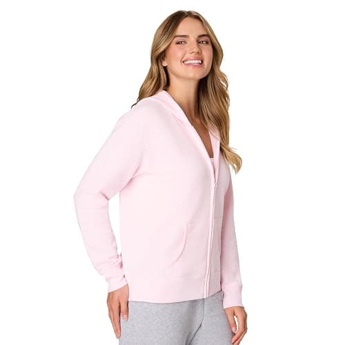 Hanes Women's EcoSmart Fleece Sweatshirt for Women, Soft Midweight - Full-Zip Hoodie, Sweatshirt, or 1/4 Zip thumbnail 4