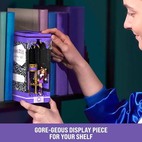 MEGA Monster High Action Figure Building Set Clawdeen's Boo-k Den with 299 Pieces, Book Nook for Collectors thumbnail 3