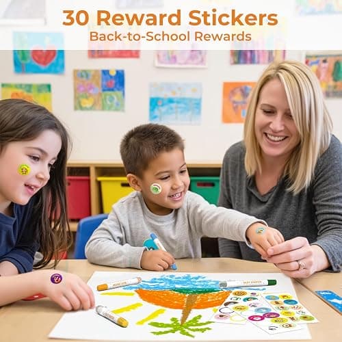 JUPITEARTH 36 Color Twist Crayons for Toddlers 1-3 and Kids 4-8, Non-Toxic Washable Crayons 2-4, Ultra-Silky Easy-Grip Art Supplies, Ideal Coloring Gift for Boys and Girls thumbnail 2