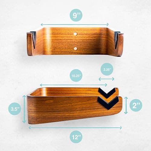 WOKK Wooden Bike Wall Mount - Horizontal Bicycle Wall mount for Home or Garage, Wall Bike Rack for apartment, Your Elegant Indoor Bike Storage thumbnail 2