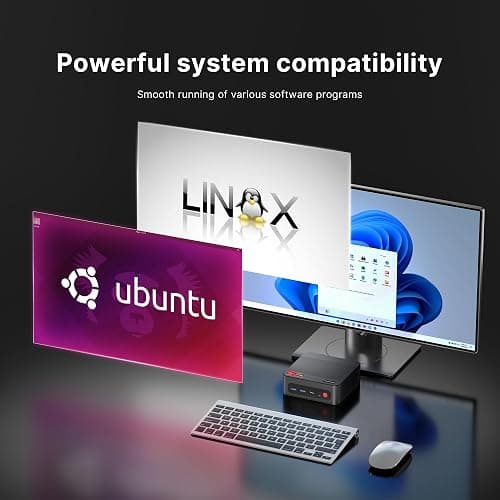 BOSGAME P4 Light Gaming Mini PC, Ryzen 7 5825U, 32GB RAM 1TB SSD, 11 Pro Triple 4K 60HZ Displays Desktop Computers, Support PS3 Emulator Micro PC, HDMI+DP+Type-C, WiFi 6E, BT5.2, Dual 2.5GbE LAN thumbnail 7