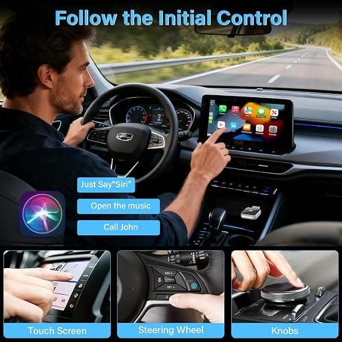 Mini Wireless CarPlay Adapter, 2025 Upgraded iPhone Mini Size Car Play Connect, Black Mirror Wireless and Bluetooth CarPlay Adaptor, Plug&Play, No Delay & Stable Connection, for iPhone thumbnail 5
