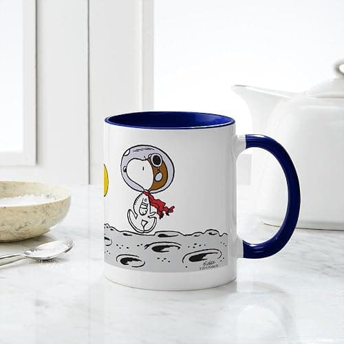 CafePress Space Snoopy 11 Oz Ceramic Mug 11 oz (325 ml) Ceramic Coffee Mug thumbnail 6