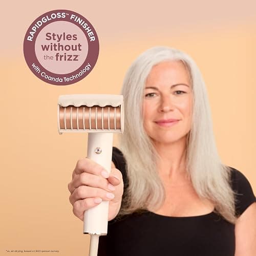 Shark Hair Dryer | SpeedStyle | No Heat Damage Hair Styling Tool | 3 Styling Tools Included | Portable & Powerful Blow Dryer | Best for Straight & Wavy Hair | Silk | HD331 thumbnail 14