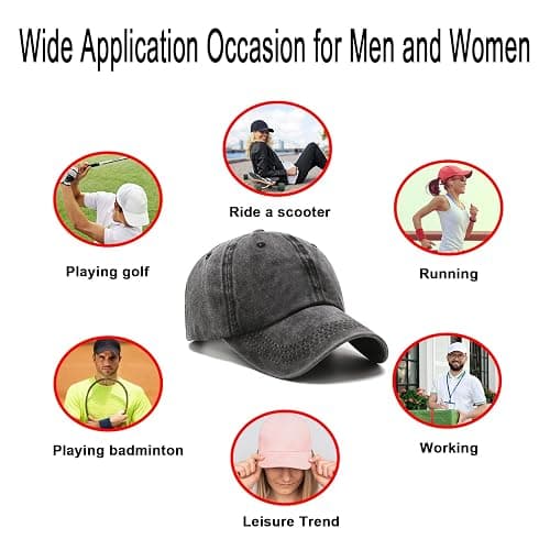 NPJY Baseball Cap Golf Dad Hat Adjustable Original Classic Low Profile Cotton Hat Unconstructed Plain Cap Men Women thumbnail 6