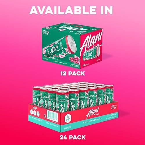 Alani Nu WINTER WONDERLAND Sugar Free, Low Calorie Energy Drinks, 200mg Caffeine, Biotin B Vitamins, Zero Sugar, 10 Calories, 12 Fl Oz Cans, 24 Pack thumbnail 6