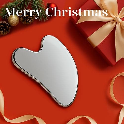 BAIMEI IcyMe Stainless Steel Gua Sha Facial Massager Tools |Relax Back Muscles | Face Sculpting | Daily Beauty Routine | Guasha Tool for Face|Skincare Gift for Women thumbnail 3