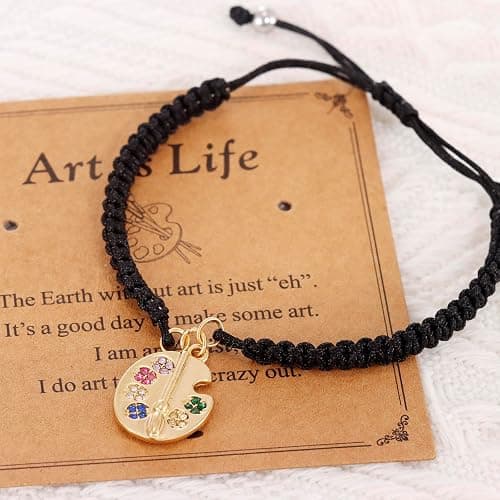 HUTIMY Artist Gifts for Women Friends a Painter Artistic Bracelets Painters Jewelry Art Bracelet thumbnail 4