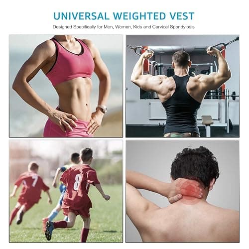 Henkelion Weighted Vest Weight Vest for Men Women Kids Weights Included, Body Weight Vests Adjustable for Running, Training Workout, Jogging, Walking thumbnail 7