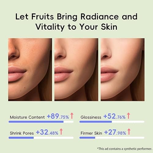 QUIYUM Fruit Skincare Set for Teen Girl, 5 Daily Routine Beauty Skin Care | Exfoliation, Smooth, Clean, Oil Control, Firm, Hydrate, Glow Up, Facial Skin Care Gift Set for Girls, for All Skin Types thumbnail 6