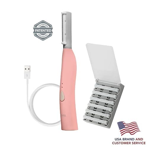 SPA SCIENCES - SIMA Patented Dermaplane Razor for Women Face – Painless 2-in-1 Facial Exfoliation & Peach Fuzz Hair Removal – Anti-Aging – 3 Speeds – Rechargeable – 7 Weeks Treatment thumbnail 6