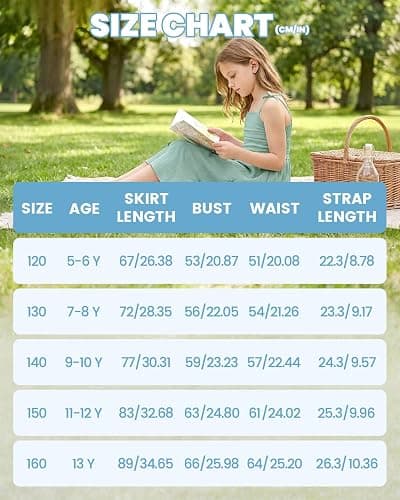 JiAmy Girls Spaghetti Strap Dress Kids Summer Bowknot Smocked Tiered Swing Dresses Casual Elegant Sundress for Girl 5-13 Years thumbnail 7